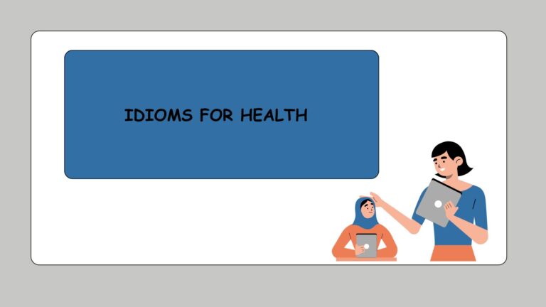 idioms for health