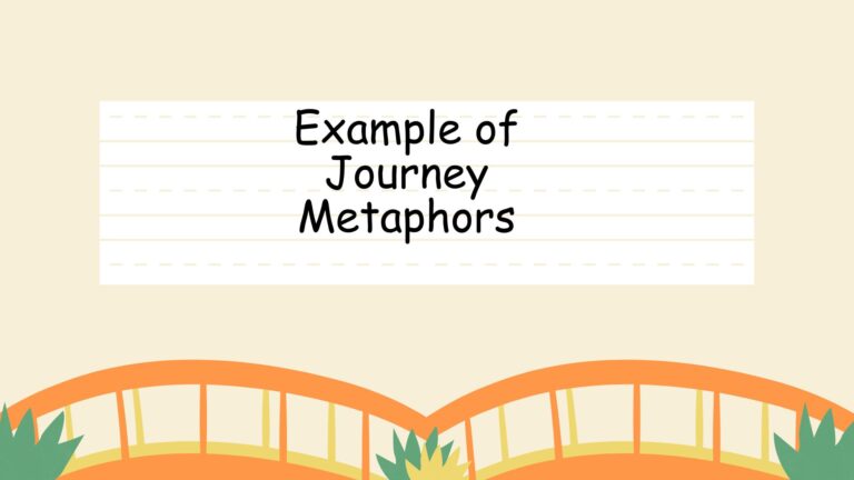 Example of Journey Metaphors