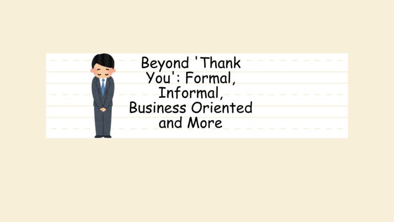 Beyond 'Thank You'