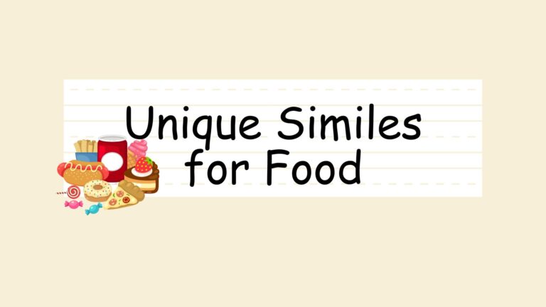 Similes for food