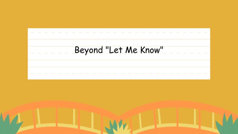 beyond let me know